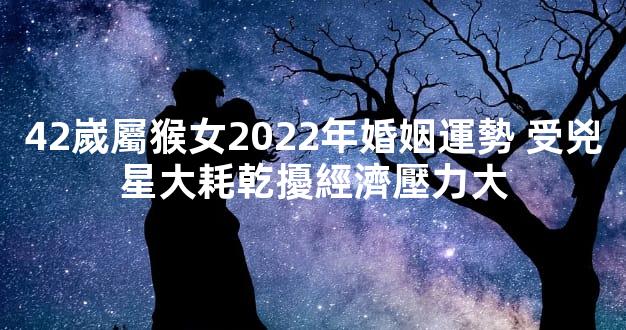42嵗屬猴女2022年婚姻運勢 受兇星大耗乾擾經濟壓力大